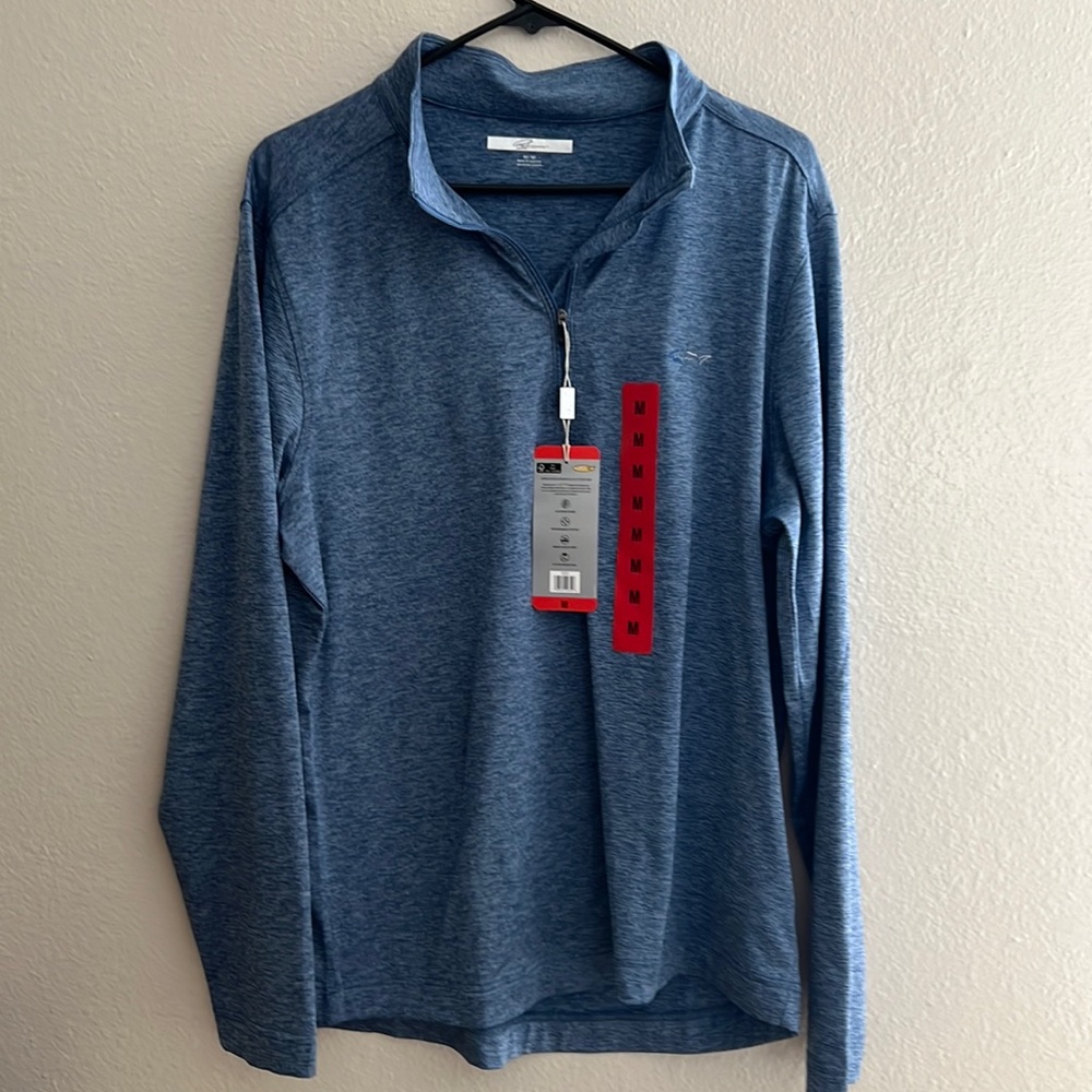 Greg Norman long sleeve micro fleece tee UV SUN protection